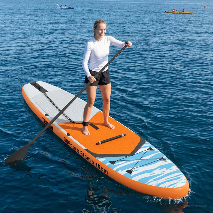 SUP board med sæde 2-i-1 TRITON 366 x 81 x 15 cm Blå