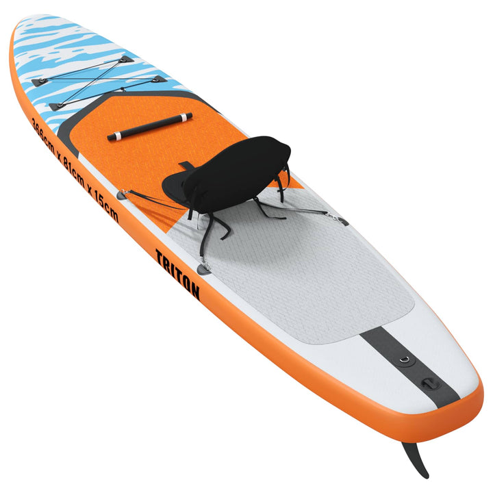 SUP board med sæde 2-i-1 TRITON 366 x 81 x 15 cm Blå