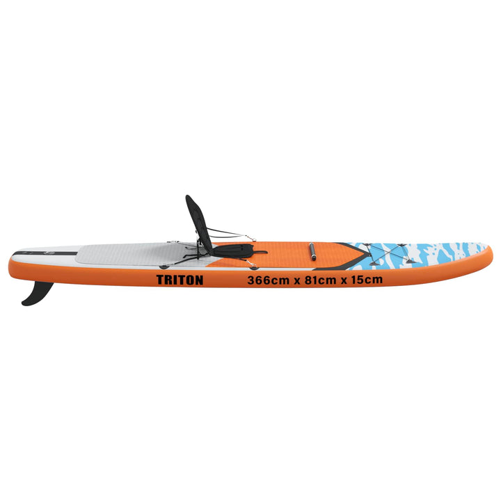 SUP board med sæde 2-i-1 TRITON 366 x 81 x 15 cm Blå