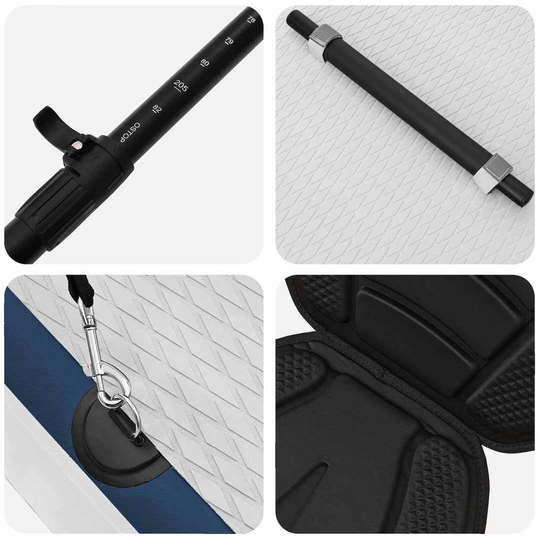 SUP board med sæde 2-i-1 APEX 366 x 81 x 15 cm Blå