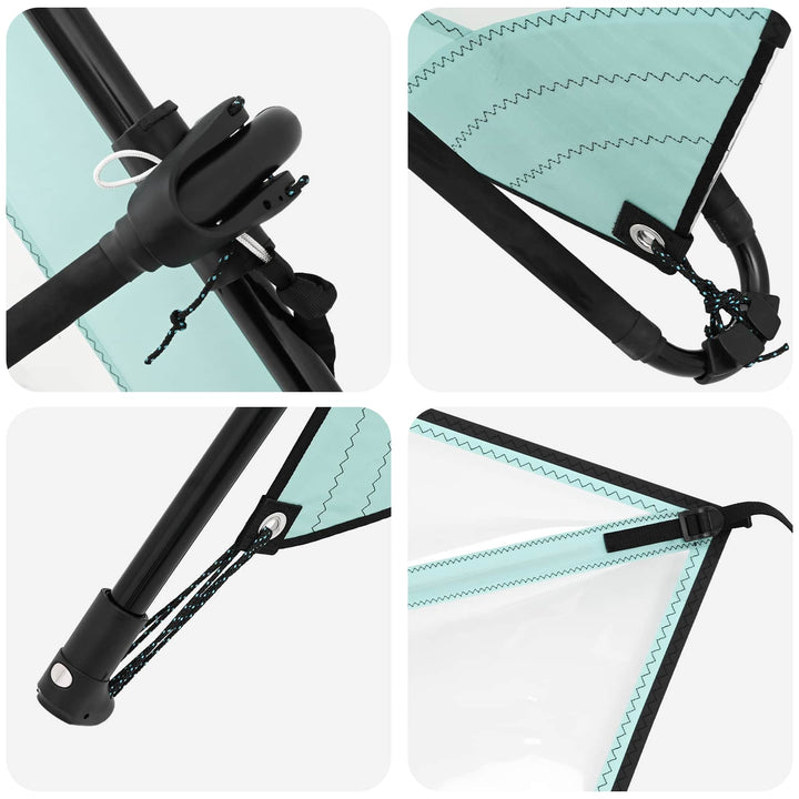 Oppusteligt SUP Board med Sejl HYDROS 330 x 76 x 15 cm Turkis