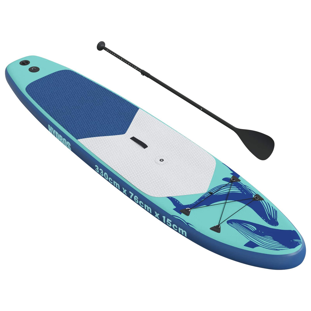 Oppusteligt SUP Board med Sejl HYDROS 330 x 76 x 15 cm Turkis