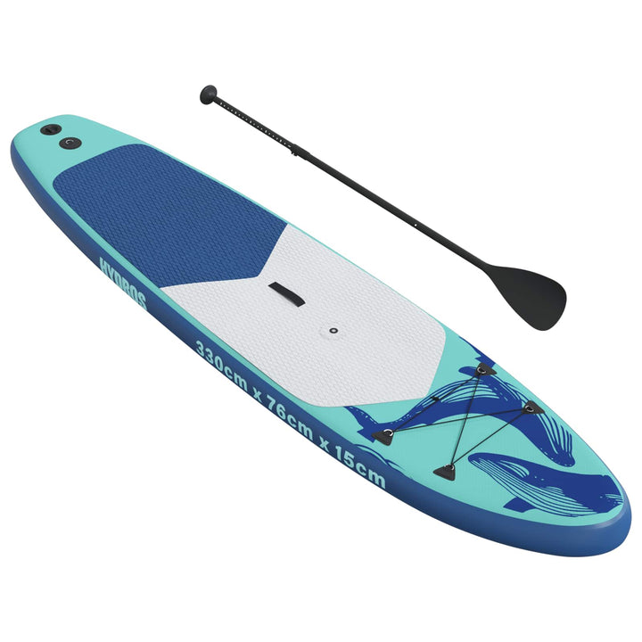 Oppusteligt SUP Board med Sejl HYDROS 330 x 76 x 15 cm Turkis