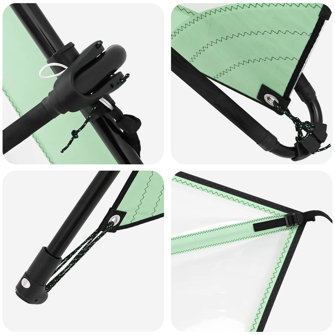 Oppusteligt SUP Board med Sejl POSEIDON 330 x 76 x 15 cm Grøn
