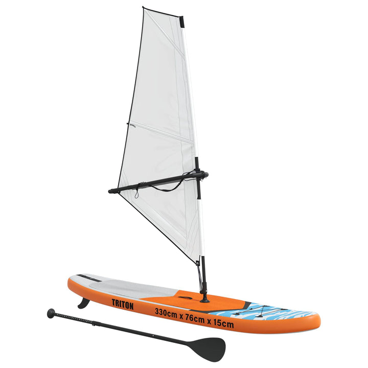 Oppusteligt SUP Board med Sejl TRITON 330 x 76 x 15 cm Blå