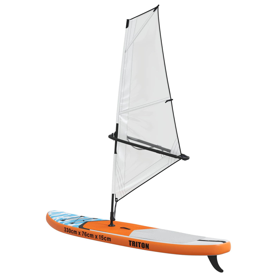 Oppusteligt SUP Board med Sejl TRITON 330 x 76 x 15 cm Blå