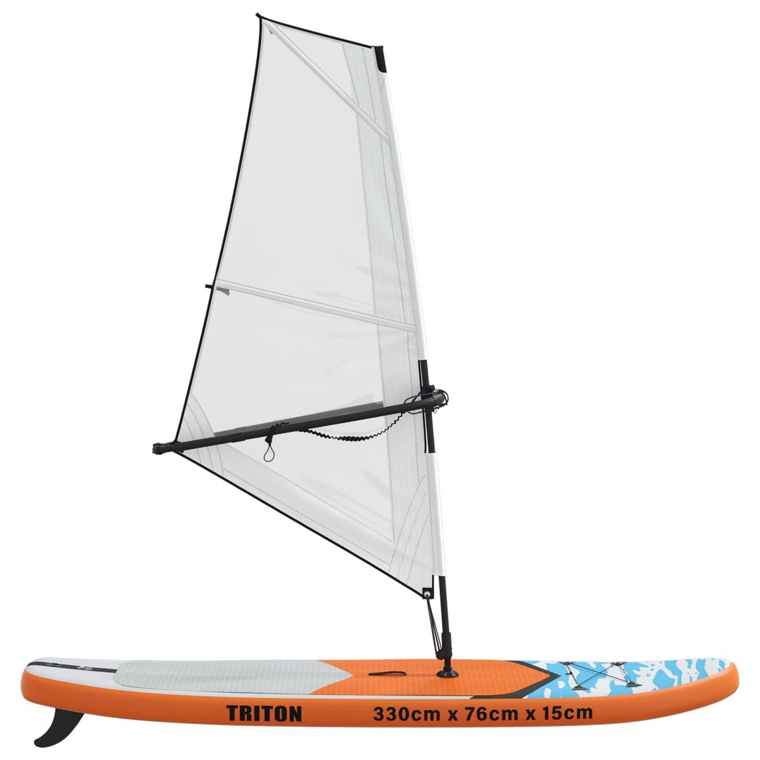 Oppusteligt SUP Board med Sejl TRITON 330 x 76 x 15 cm Blå
