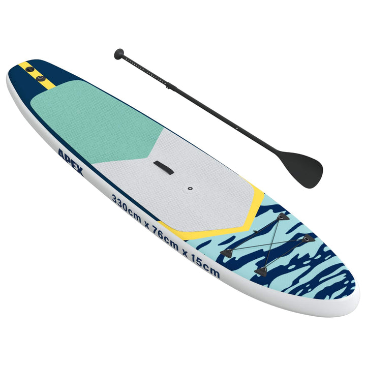 Oppusteligt SUP Board med Sejl APEX 330 x 76 x 15 cm Blå