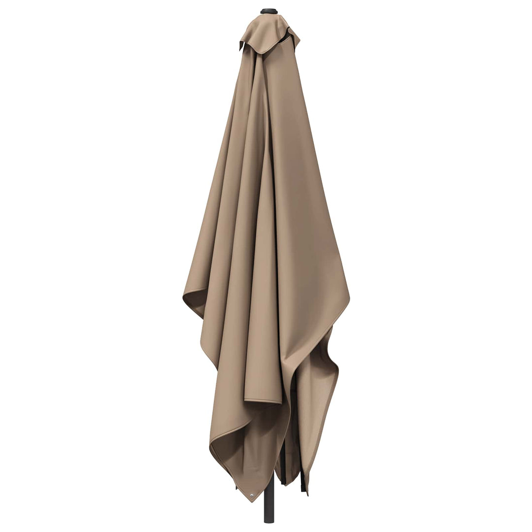 Havesol 200 x 300 cm Polyester Rektangulær Gråbrun