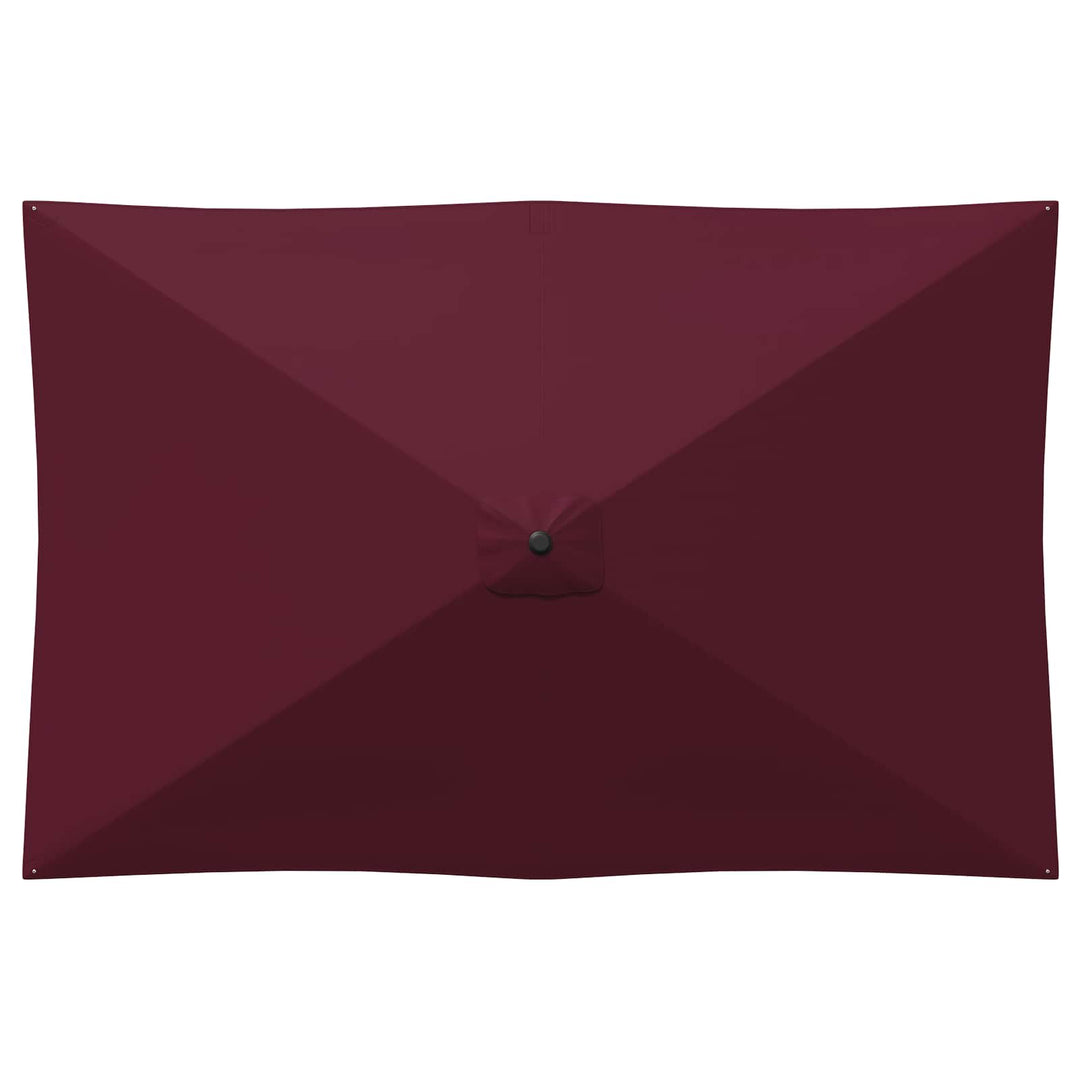 Havesol 200 x 300 cm Polyester Rektangulær Bordeaux Rød