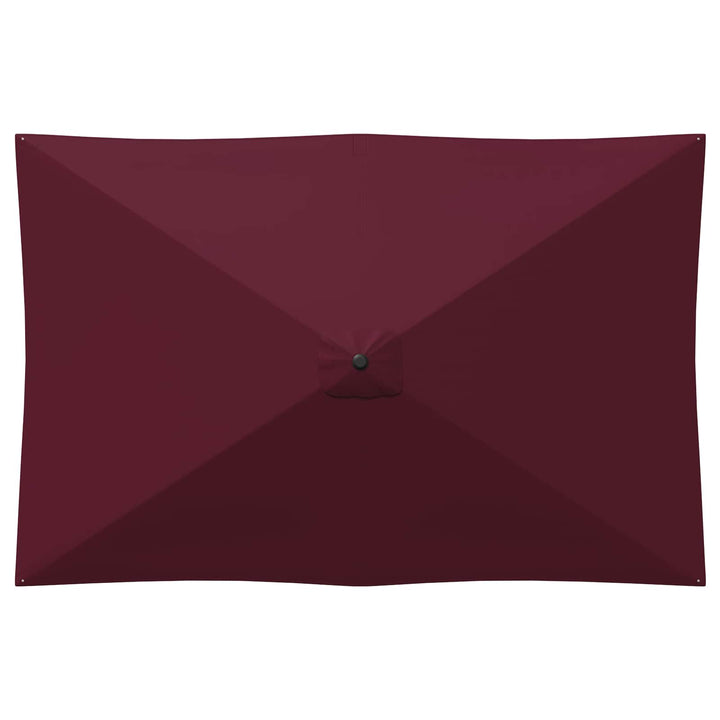Havesol 200 x 300 cm Polyester Rektangulær Bordeaux Rød