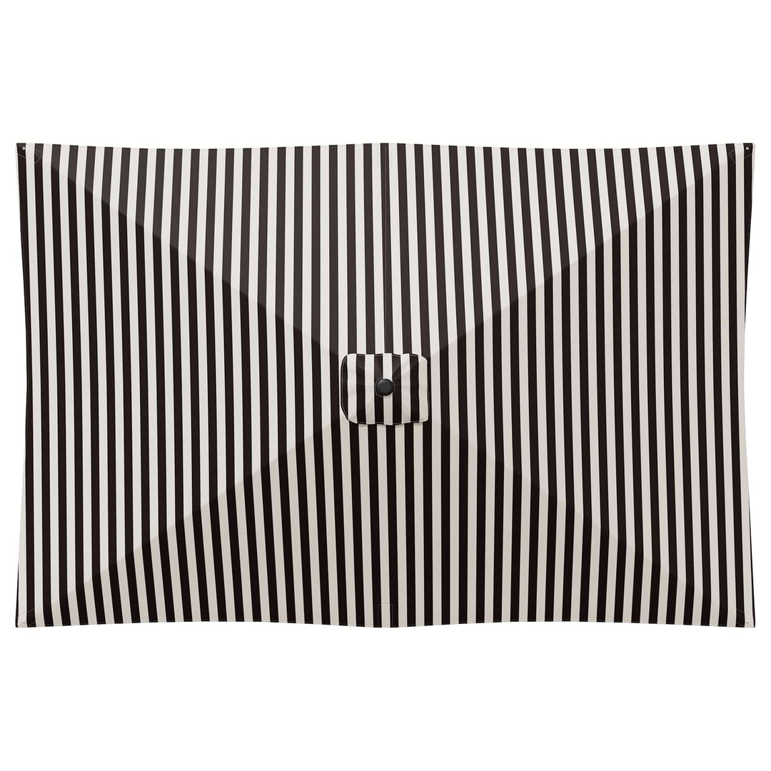 Havesol 200 x 300 cm Polyester Rektangulær Sort og Hvid