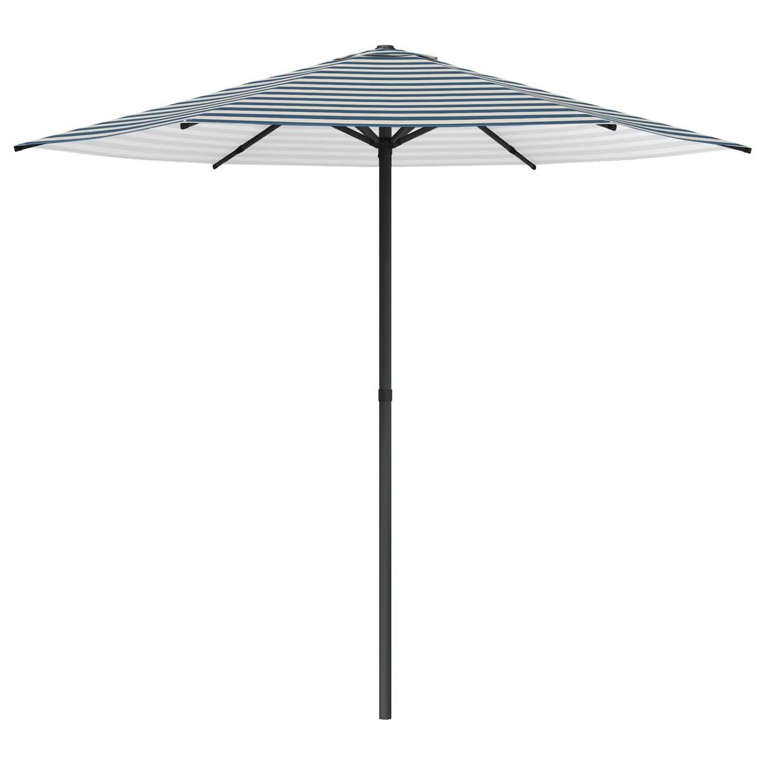 Havesol 230 x 230 cm Polyester Rektangulær Blå og Hvid
