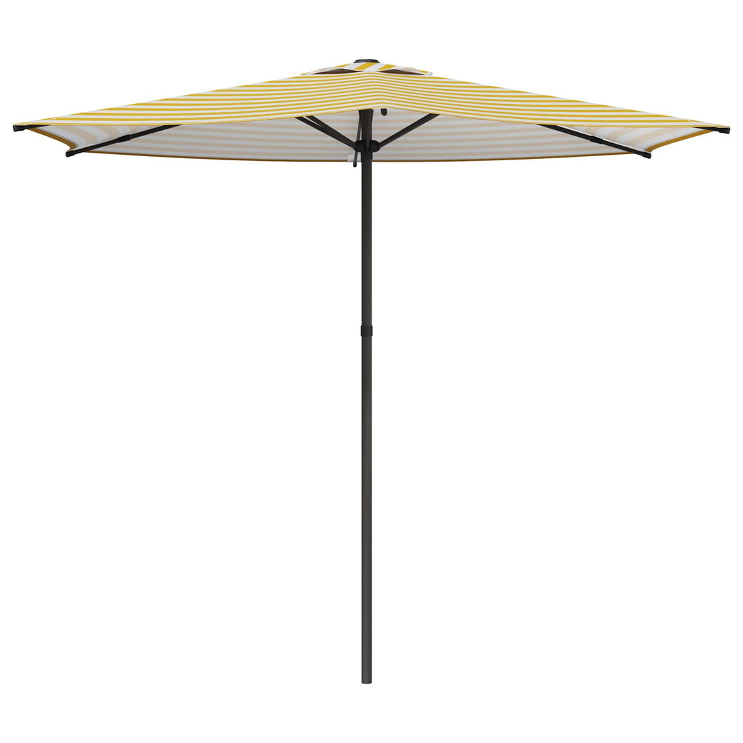 Havesol 270 x 270 cm Polyester Rektangulær Gul og Hvid