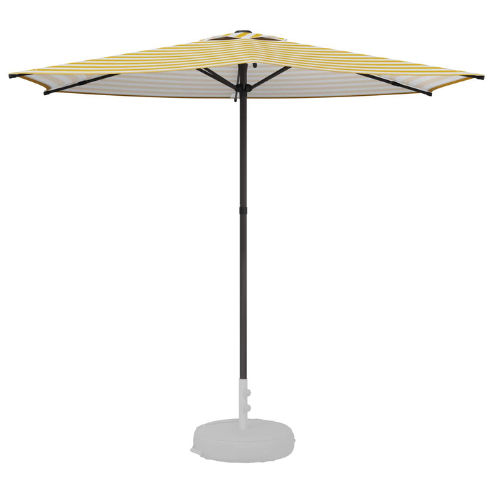 Havesol 270 x 270 cm Polyester Rektangulær Gul og Hvid