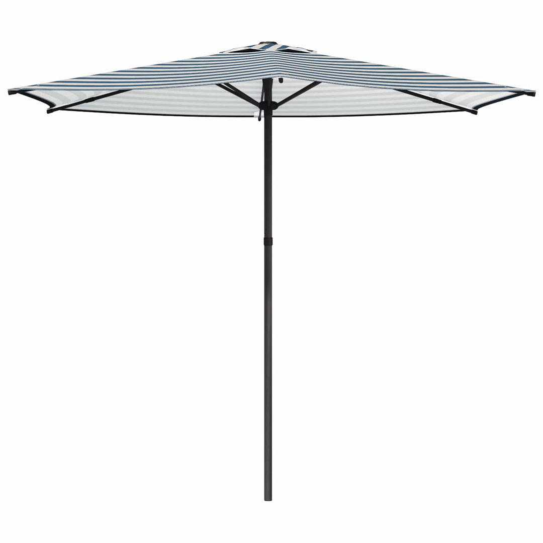 Havesol 270 x 270 cm Polyester Rektangulær Blå og Hvid