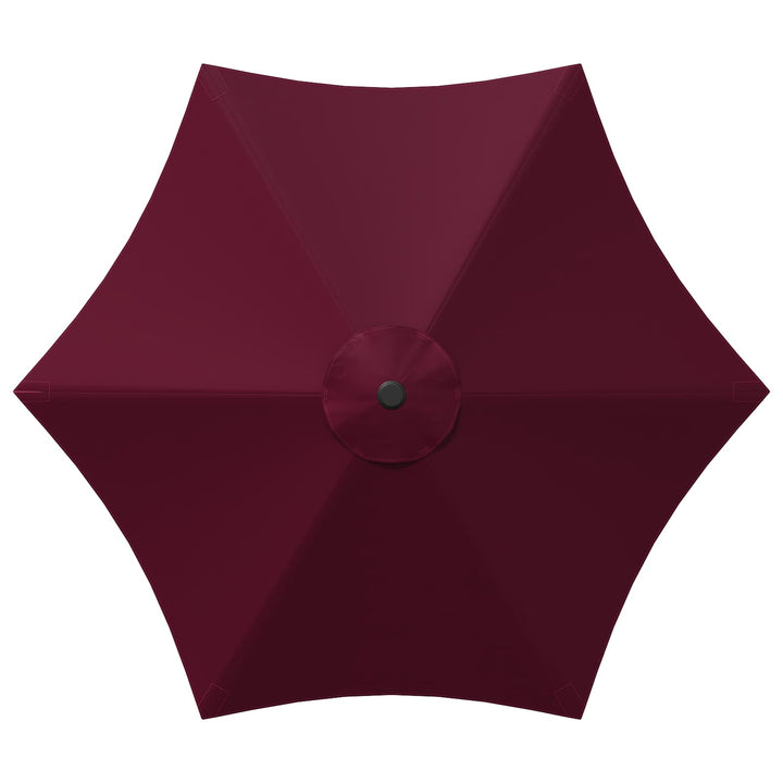 Havesol 300 x 300 cm Polyester Rektangulær Bordeaux Rød