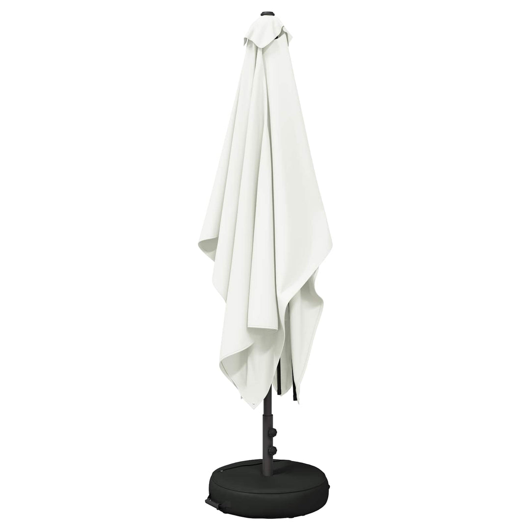 Haveparasol med base 200 x 300 cm Polyester Rektangulær