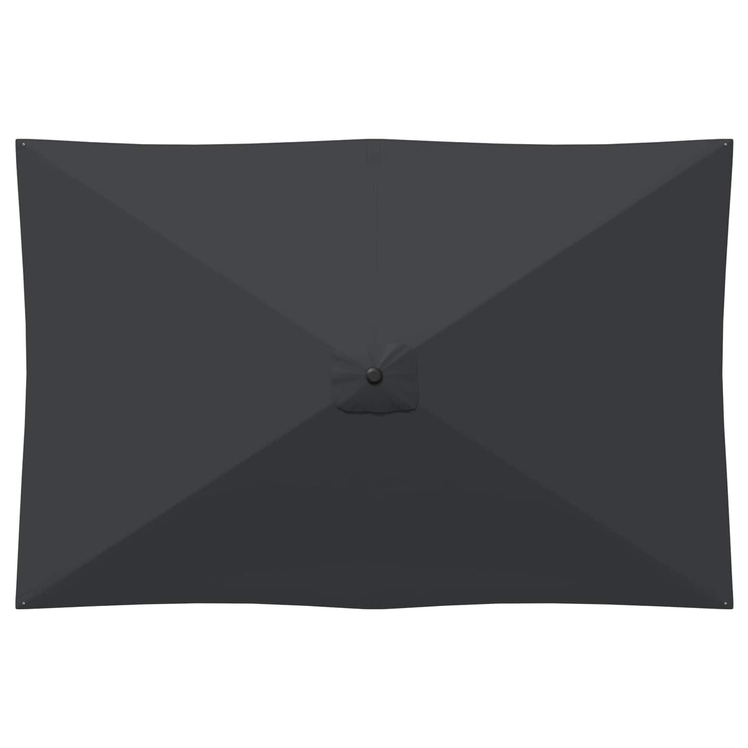 Haveparasol med base 200 x 300 cm Polyester Rektangulær