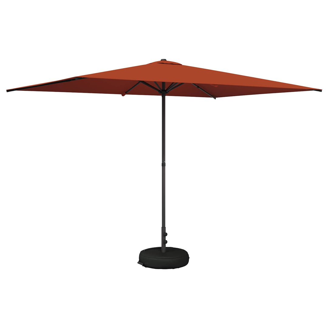 Haveparasol med base 200 x 300 cm Polyester Rektangulær