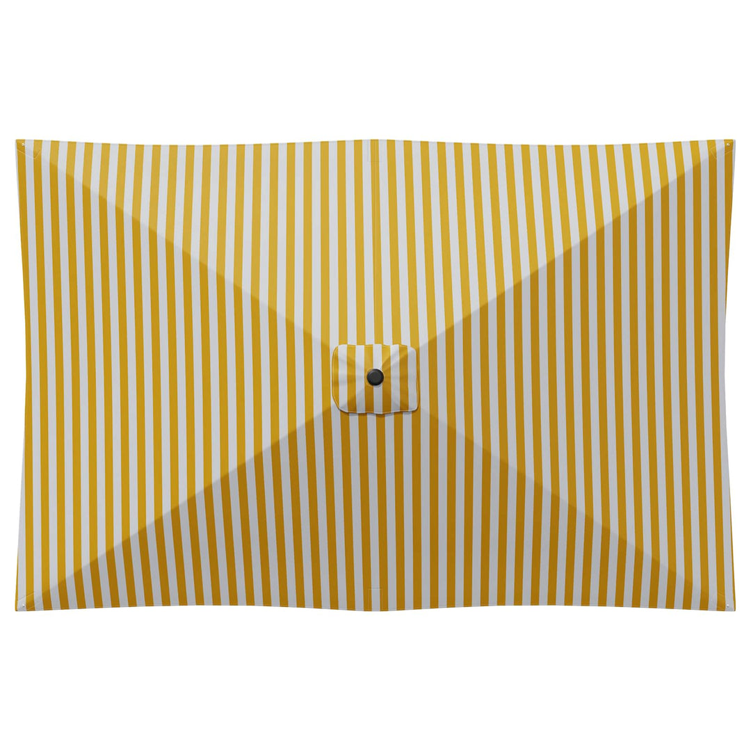 Haveparasol med base 200 x 300 cm Polyester Rektangulær