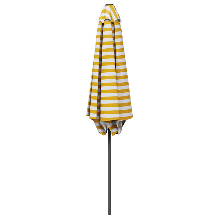 Haveparasol med base 230 x 230 cm Polyester Rektangulær
