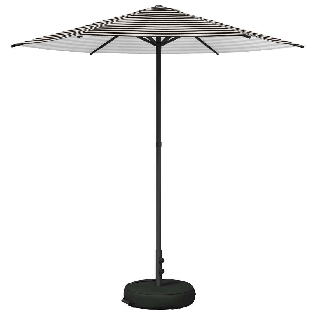 Haveparasol med base 230 x 230 cm Polyester Rektangulær