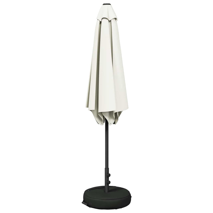 Haveparasol med base 270 x 270 cm Polyester Rektangulær