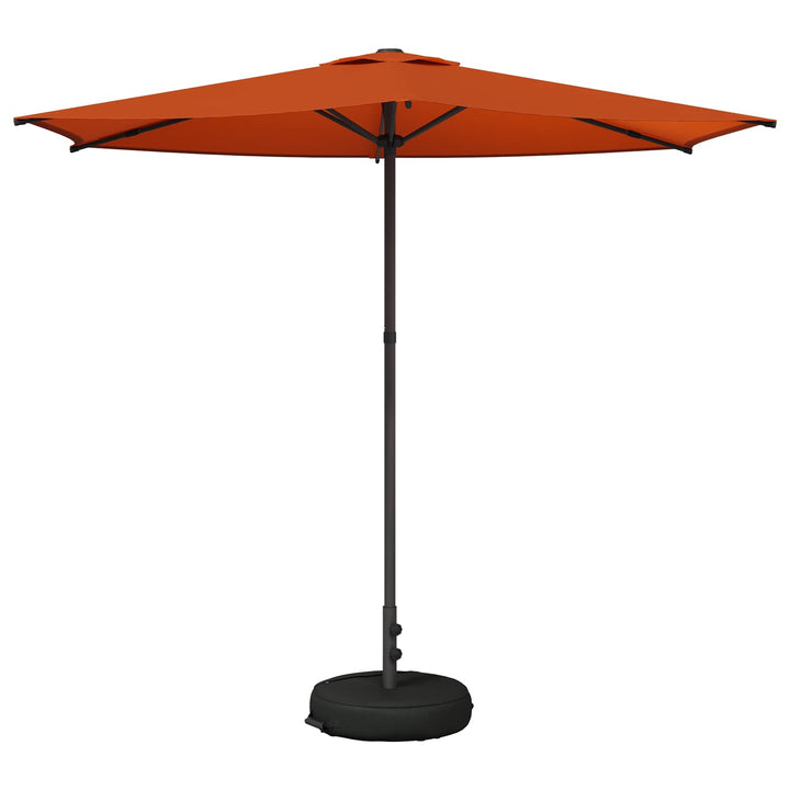 Haveparasol med base 270 x 270 cm Polyester Rektangulær