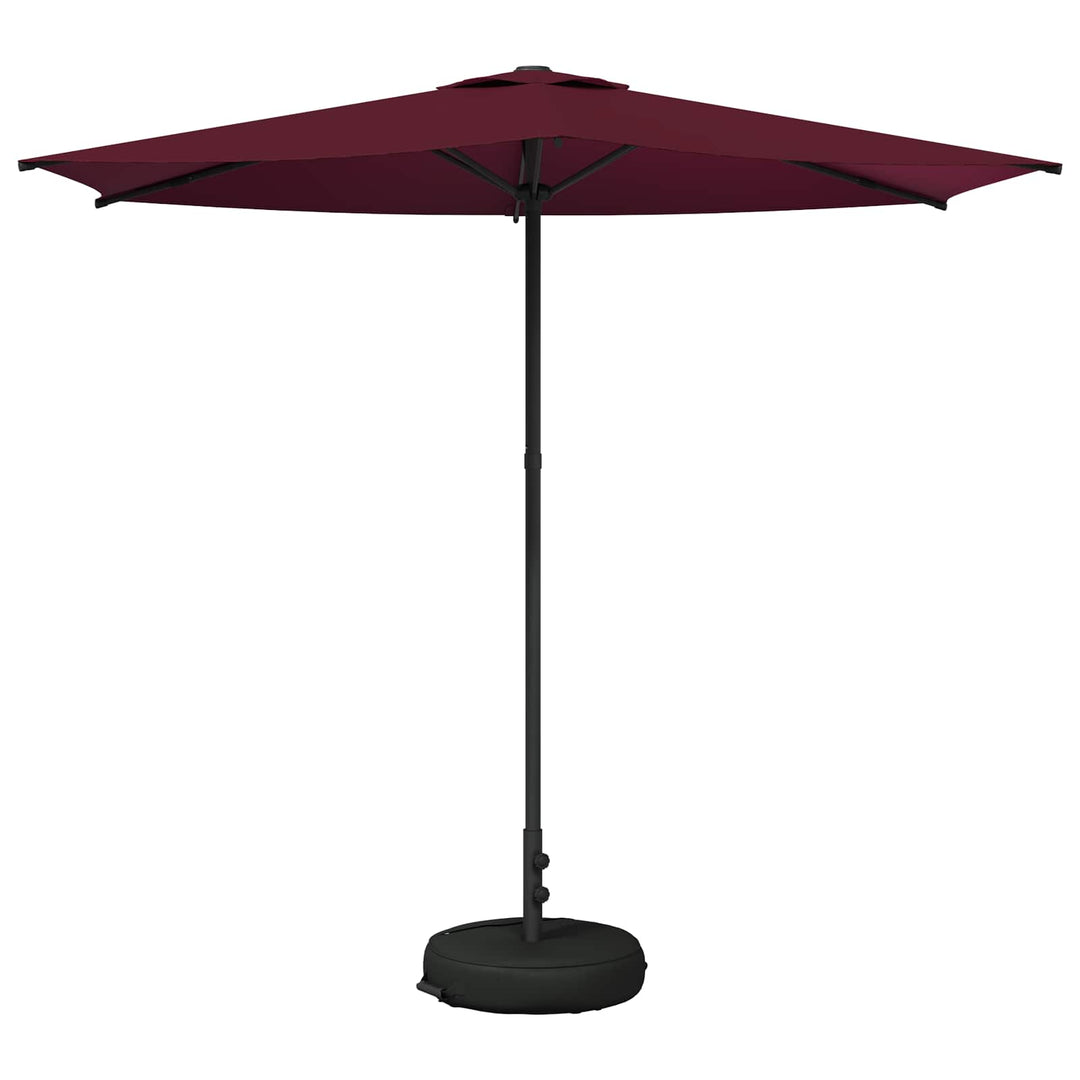 Haveparasol med base 270 x 270 cm Polyester Rektangulær