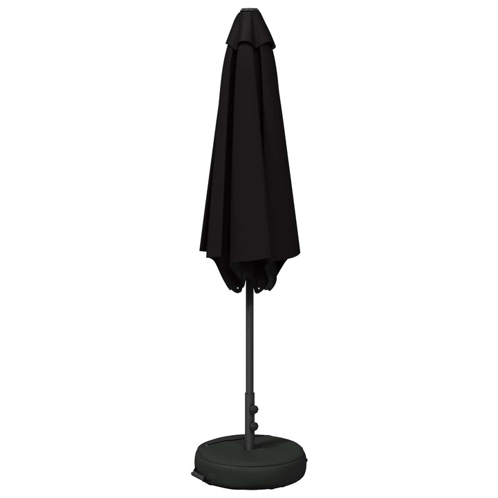 Haveparasol med base 270 x 270 cm Polyester Rektangulær Sort