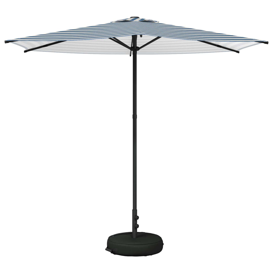 Haveparasol med base 270 x 270 cm Polyester Rektangulær