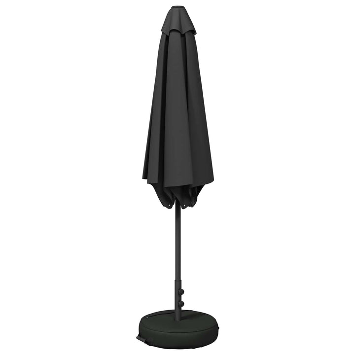 Haveparasol med base 300 x 300 cm Polyester Rektangulær