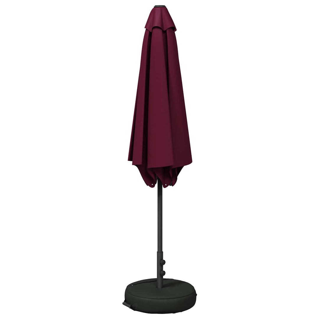 Haveparasol med base 300 x 300 cm Polyester Rektangulær