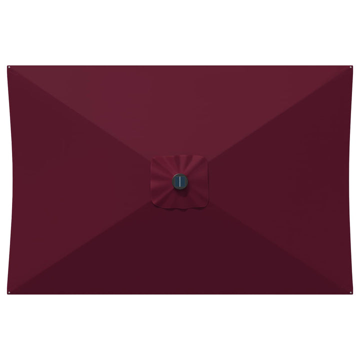Haveparasol med LED lys og fod 200 x 300 cm Polyester