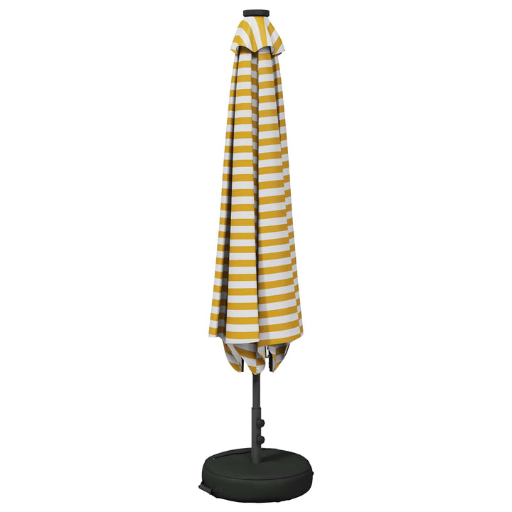 Haveparasol med LED lys og fod 200 x 300 cm Polyester
