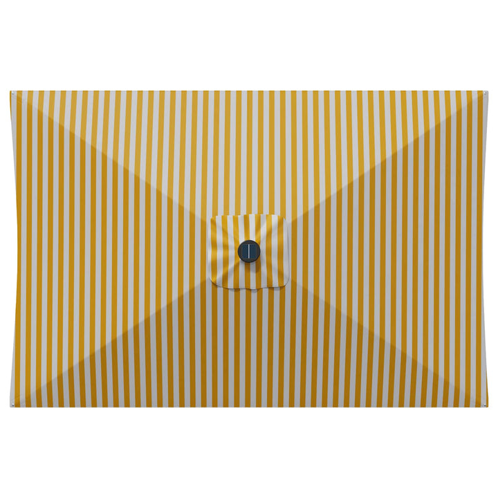 Haveparasol med LED lys og fod 200 x 300 cm Polyester