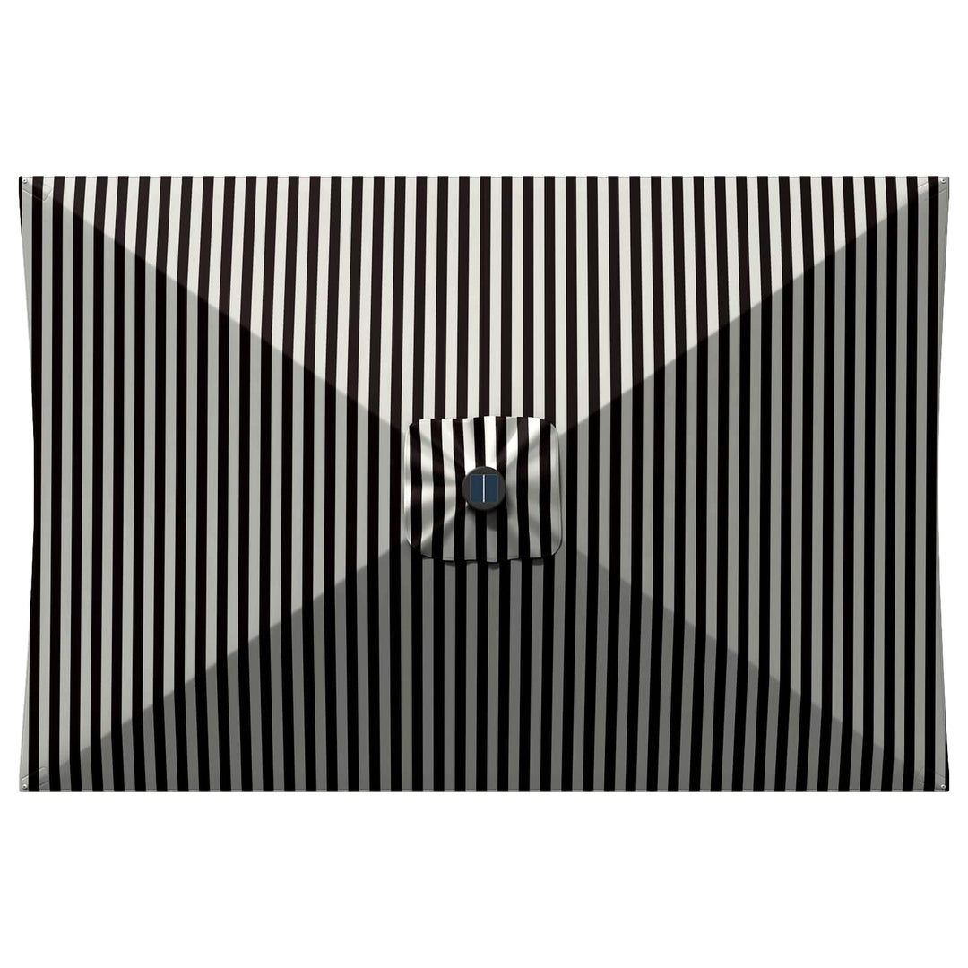 Haveparasol med LED lys og fod 200 x 300 cm Polyester