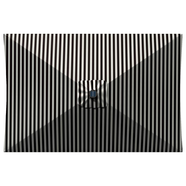 Haveparasol med LED lys og fod 200 x 300 cm Polyester