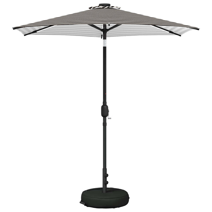 Haveparasol med LED lys og fod 230 x 230 cm Polyester