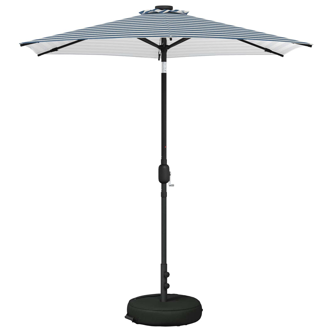 Haveparasol med LED lys og fod 230 x 230 cm Polyester