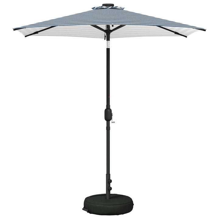 Haveparasol med LED lys og fod 230 x 230 cm Polyester