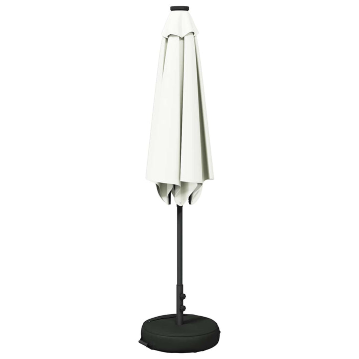 Haveparasol med LED lys og fod 270 x 270 cm Polyester
