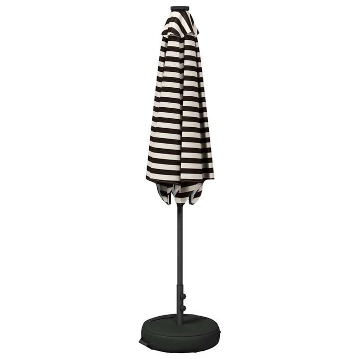 Haveparasol med LED lys og fod 270 x 270 cm Polyester