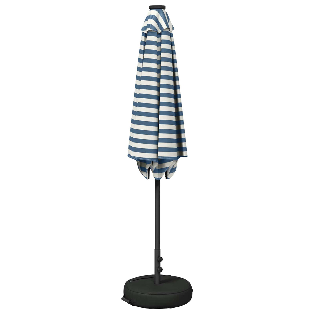 Haveparasol med LED lys og fod 270 x 270 cm Polyester