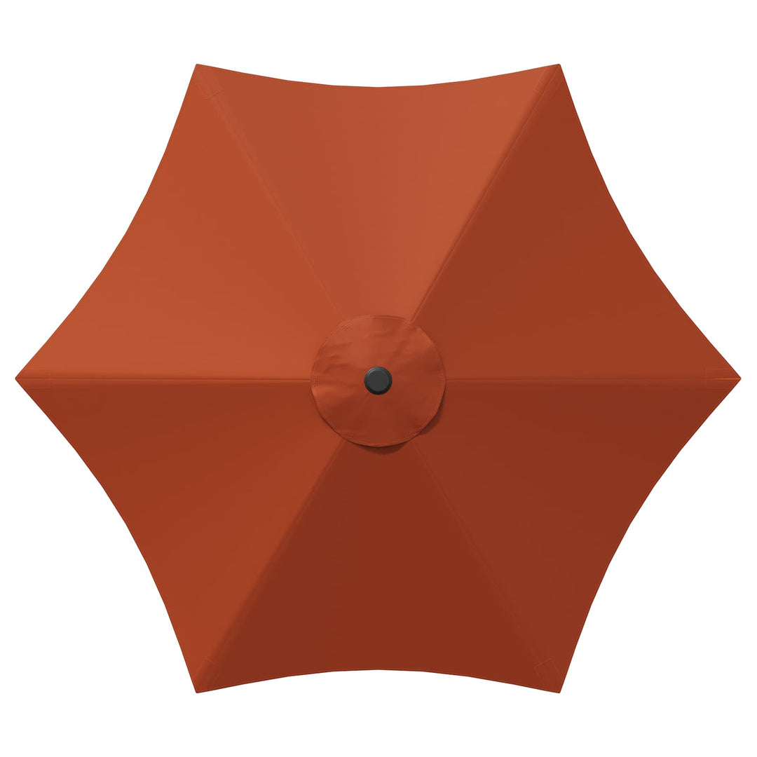 Haveparasol med LED lys og fod 300 x 300 cm Polyester