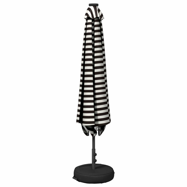 Haveparasol med LED lys og fod 300 x 300 cm Polyester