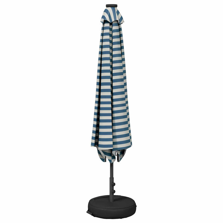 Haveparasol med LED lys og fod 300 x 300 cm Polyester