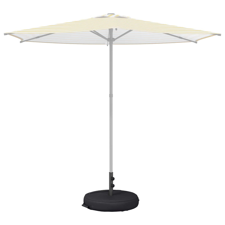 Patio parasolfod 60 x 60 cm Stål Sort