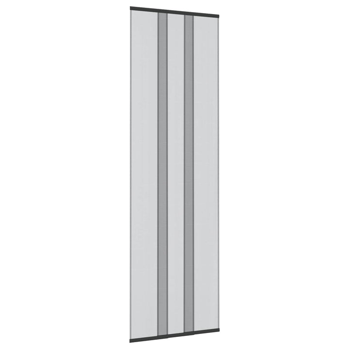 Insektdørskærm med netforhæng Sort 70 x 220 cm Polyester